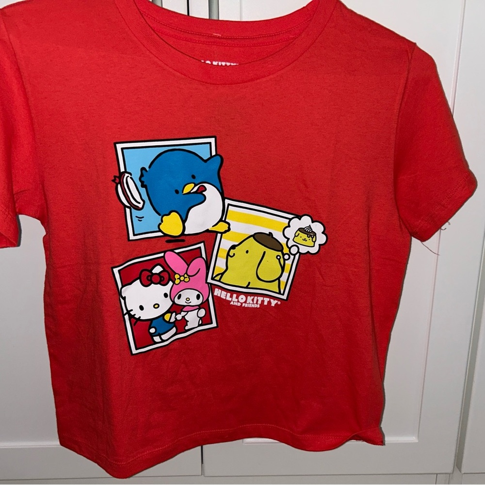 NEW Hello Kitty T shirt Red never worn size small S